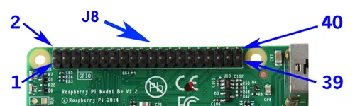 Raspberry Pi GPIO Pin diagram