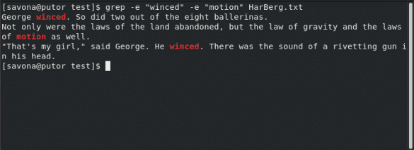 use grep to find word in file use grep to find word in file