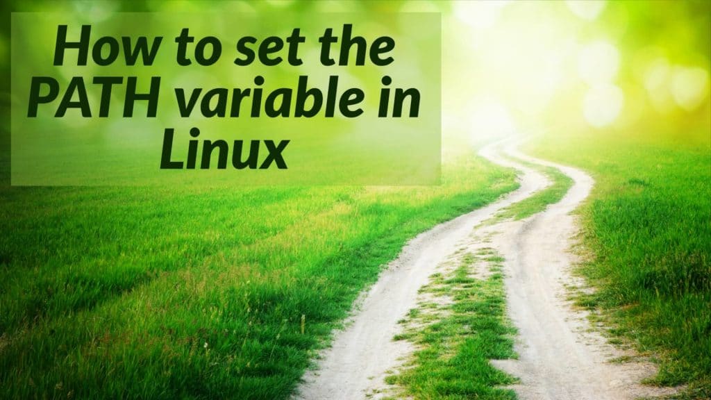 How to set the path variable in linux concept image