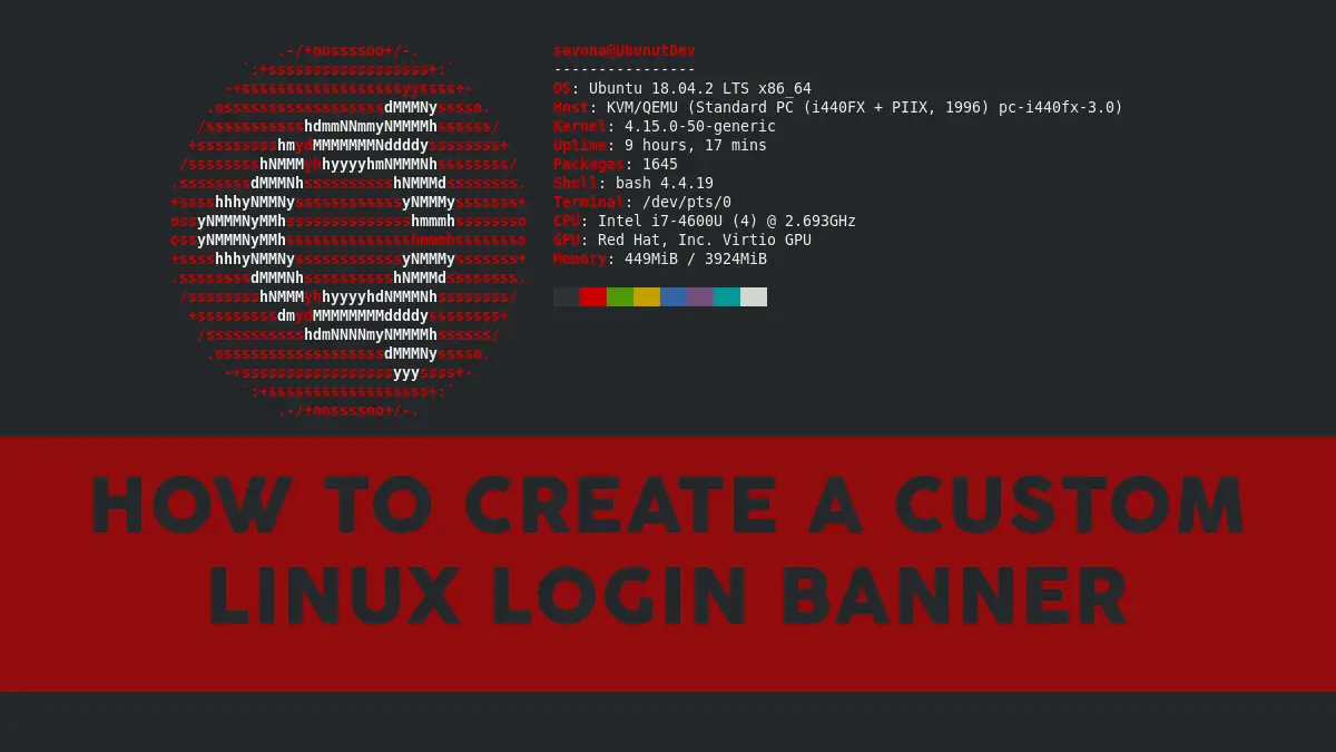 Create a Custom MOTD or Login Banner in Linux