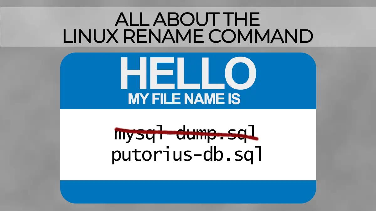 Rename Command - Renaming Files In Linux