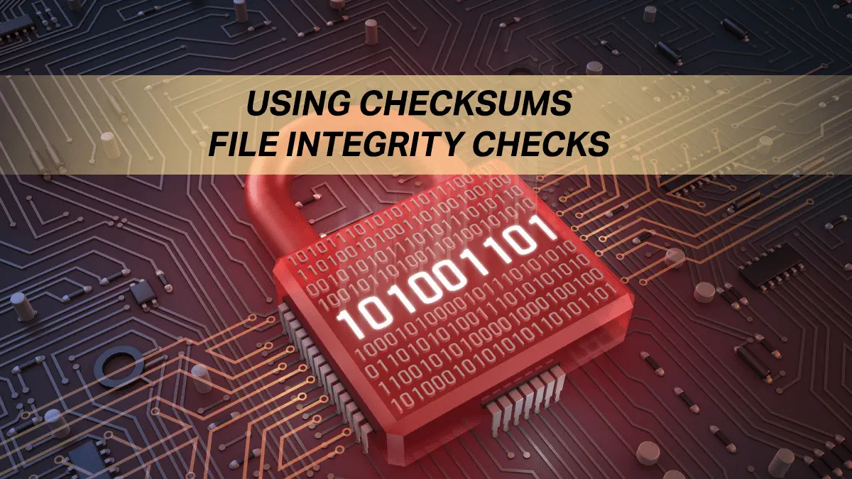 Checksum - File Integrity Check on Linux Command Line