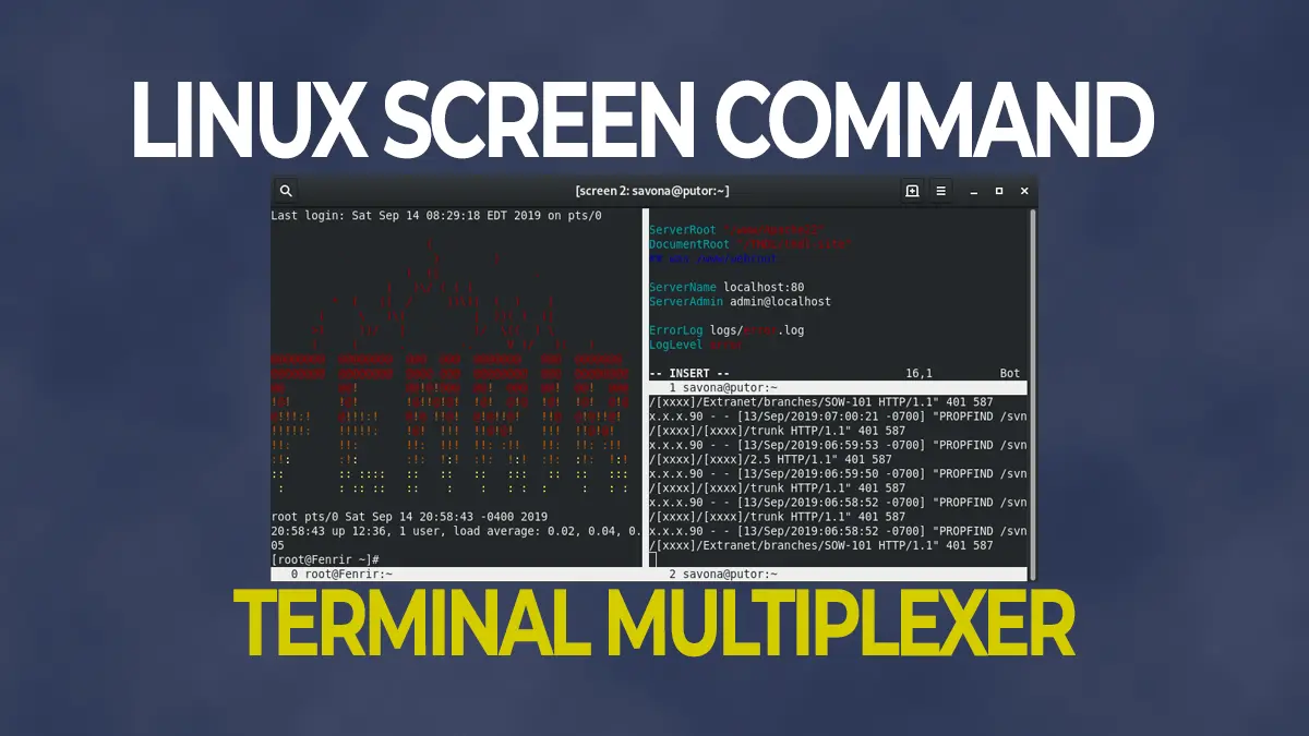 Screen Command - Beginners Guide to Terminal Multiplexing