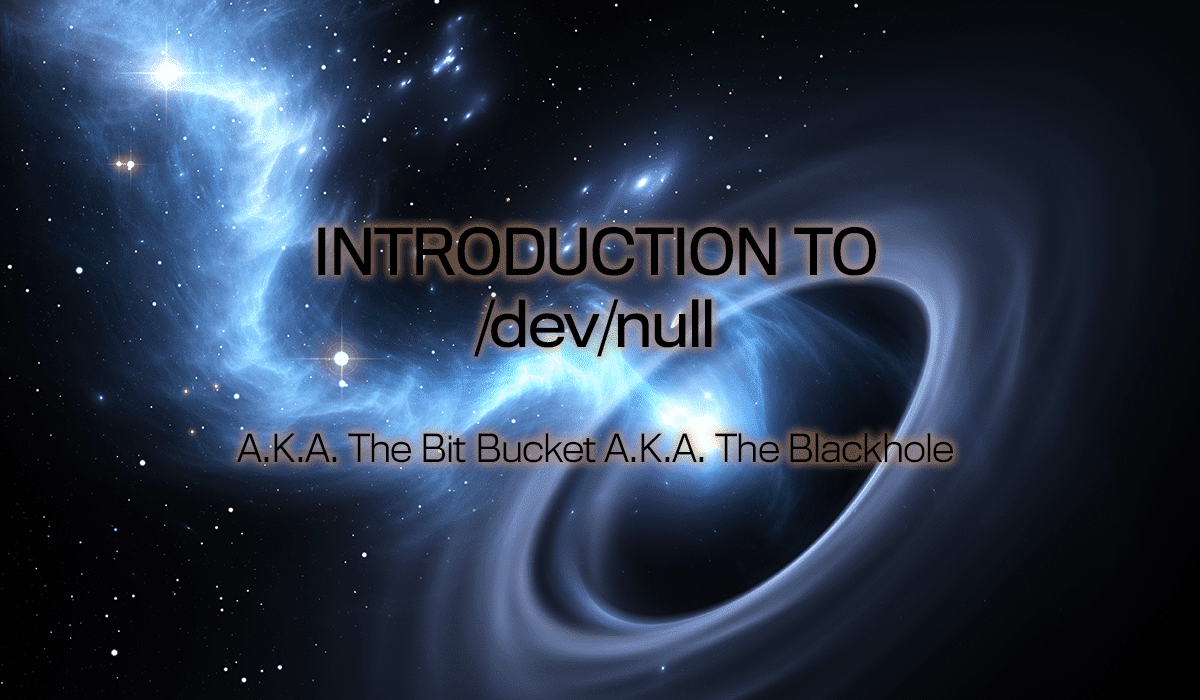 What is dev null an introduction to the bit bucket putorius