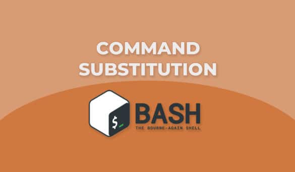 command substitution in bash