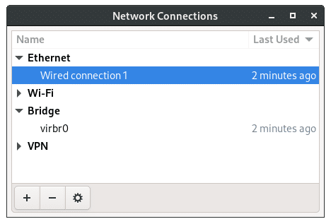 Network Manager Settings GUI 