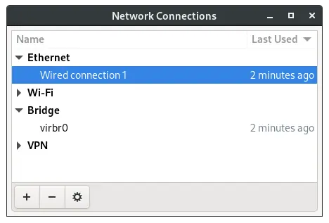 Network Manager Settings GUI 