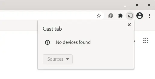 Chrome cast shows no devices found on Linux PC because we do not allow multicast packets through the firewall