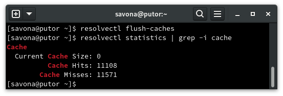 using resolvectl to flush local DNS cache on Linux