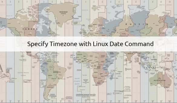 Specify timezone with date command on Linux