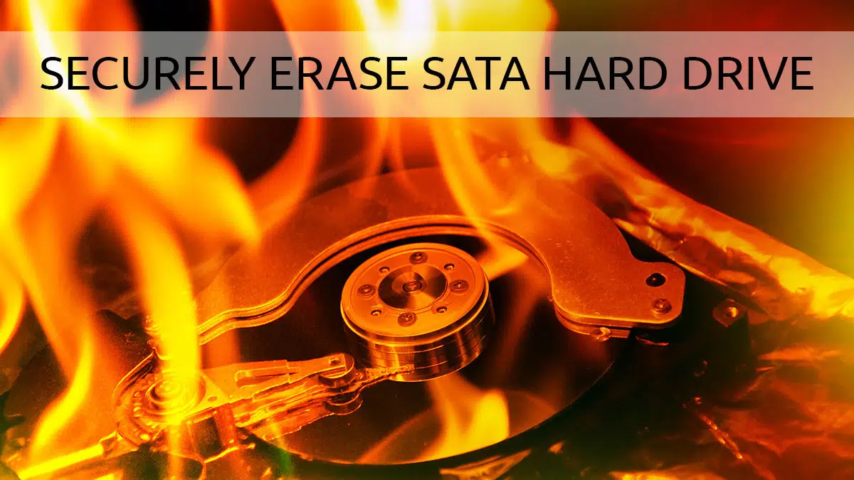 Securely Erase a SATA Hard Drive for Disposal using hdparm in Linux